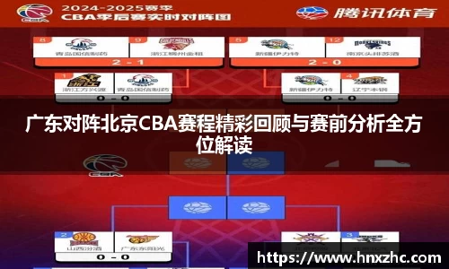 广东对阵北京CBA赛程精彩回顾与赛前分析全方位解读